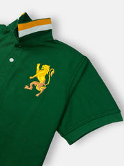 GRDNO Premium 3D Lion polo Shirt Green
