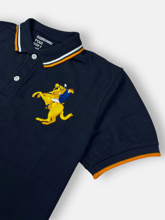 GRDNO Premium Napoleon Cow Boy Polo Shirt Navy Blue