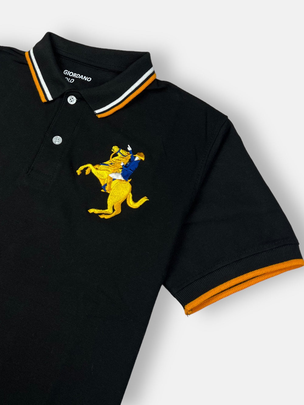 GRDNO Premium Napoleon Cow Boy Polo Shirt Black