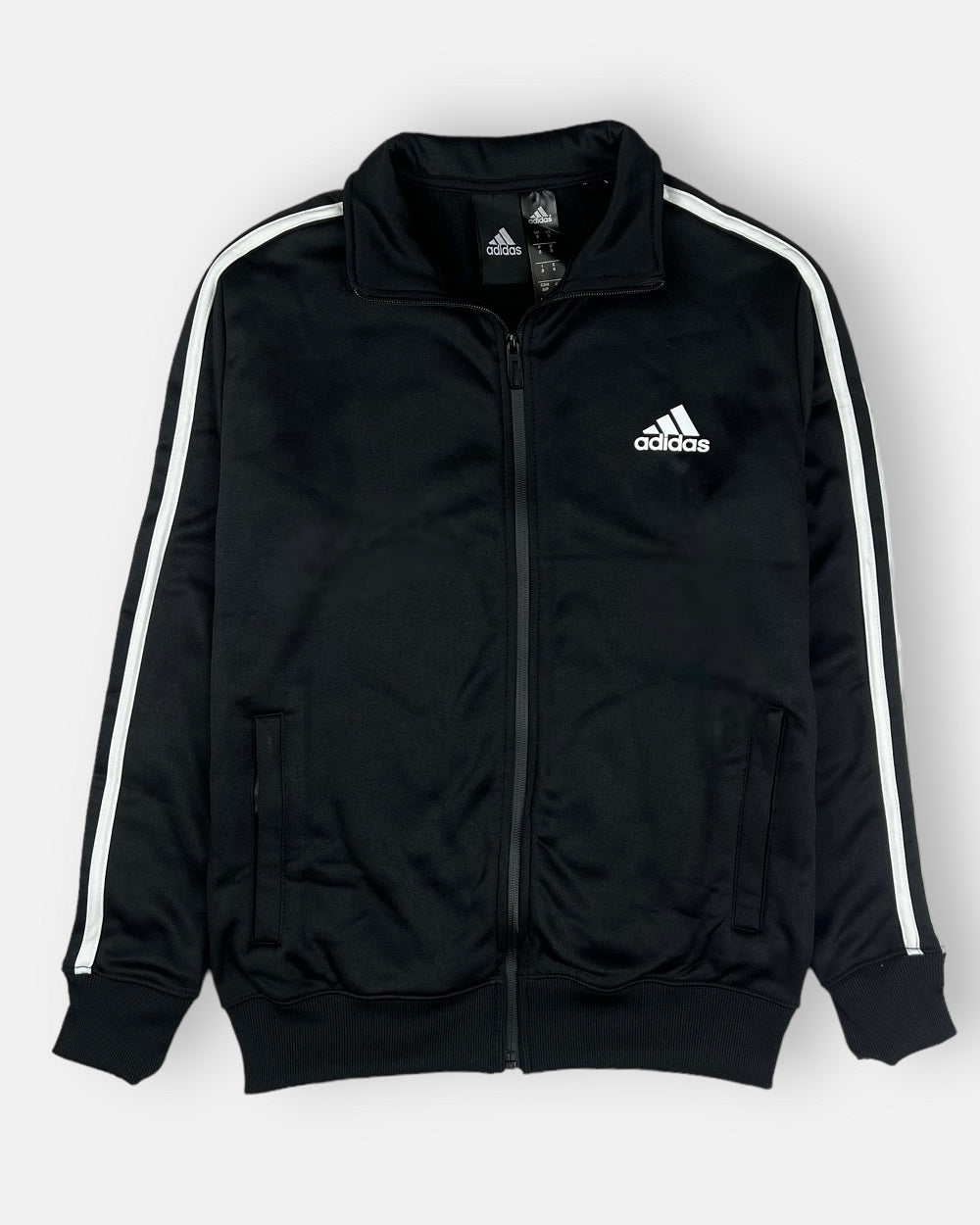 Addas Imported Polyester Fleece Zipper (Black)