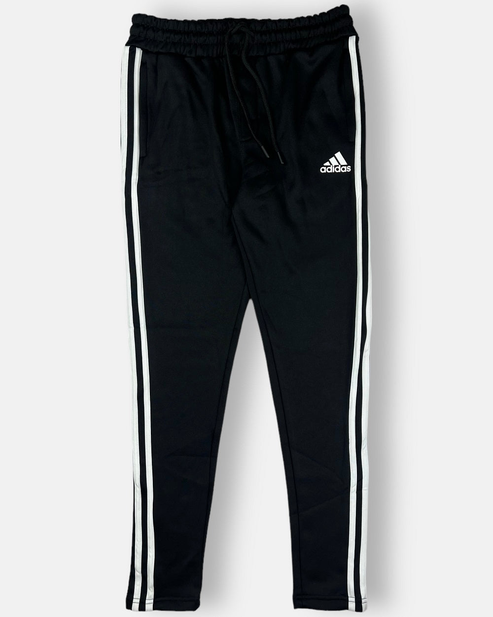Addas Imported polyester Fleece Tracksuit (White & Black)