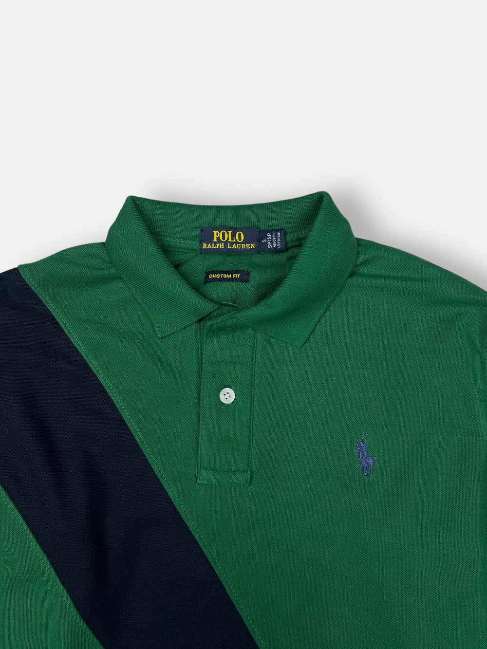 RL Small Pony Paneled Polo Shirt (Green)