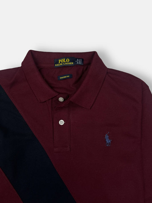 RL Small Pony Paneled Polo Shirt (Mehroon)