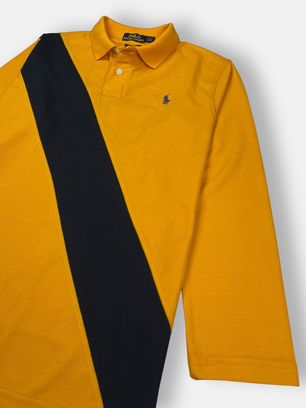 RL Small Pony Paneled Polo Shirt (Mustard)