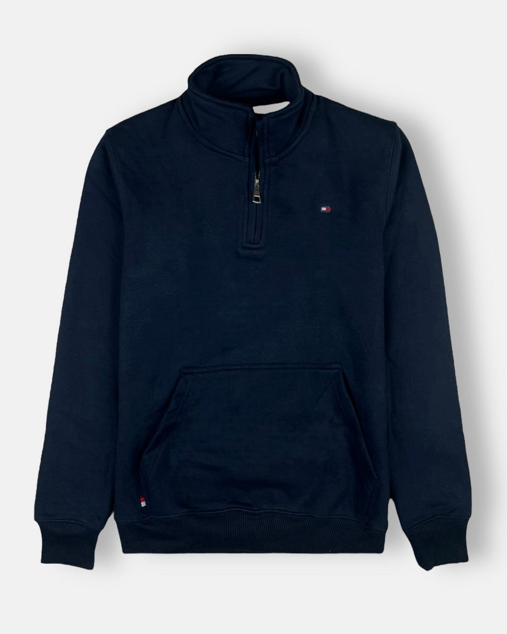 Tommy Premium Cotton Fleece Zip-Up (Navy Blue)