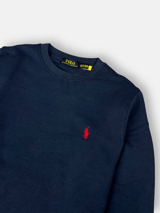 RL premium Single pony Fleece sweatshirt (Navy Blue)