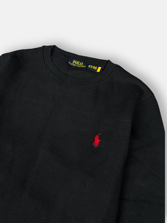 RL premium Single pony Fleece sweatshirt (Black)