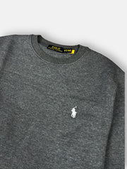 RL premium Single pony Fleece sweatshirt (Charcoal grey)