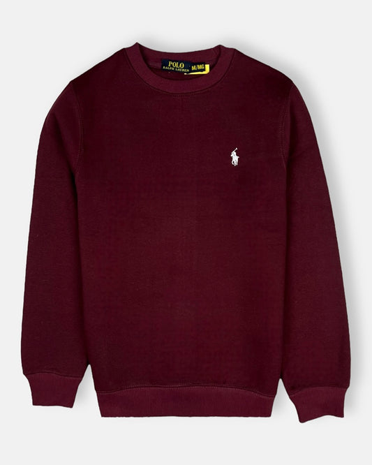 RL premium Single pony Fleece sweatshirt (Maroon)