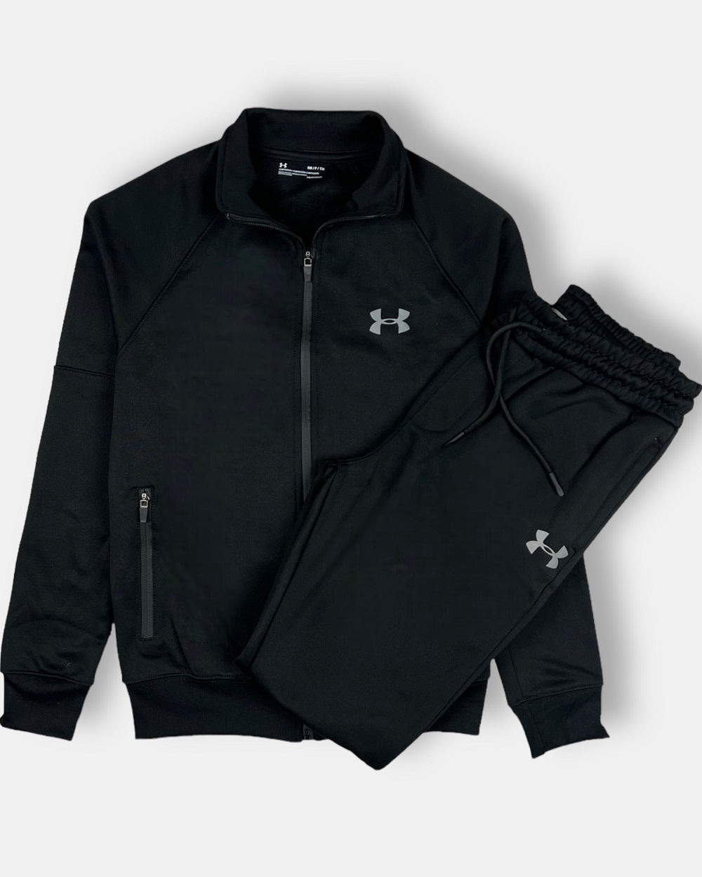 UA Imported Polyester Fleece Tracksuit (Black)