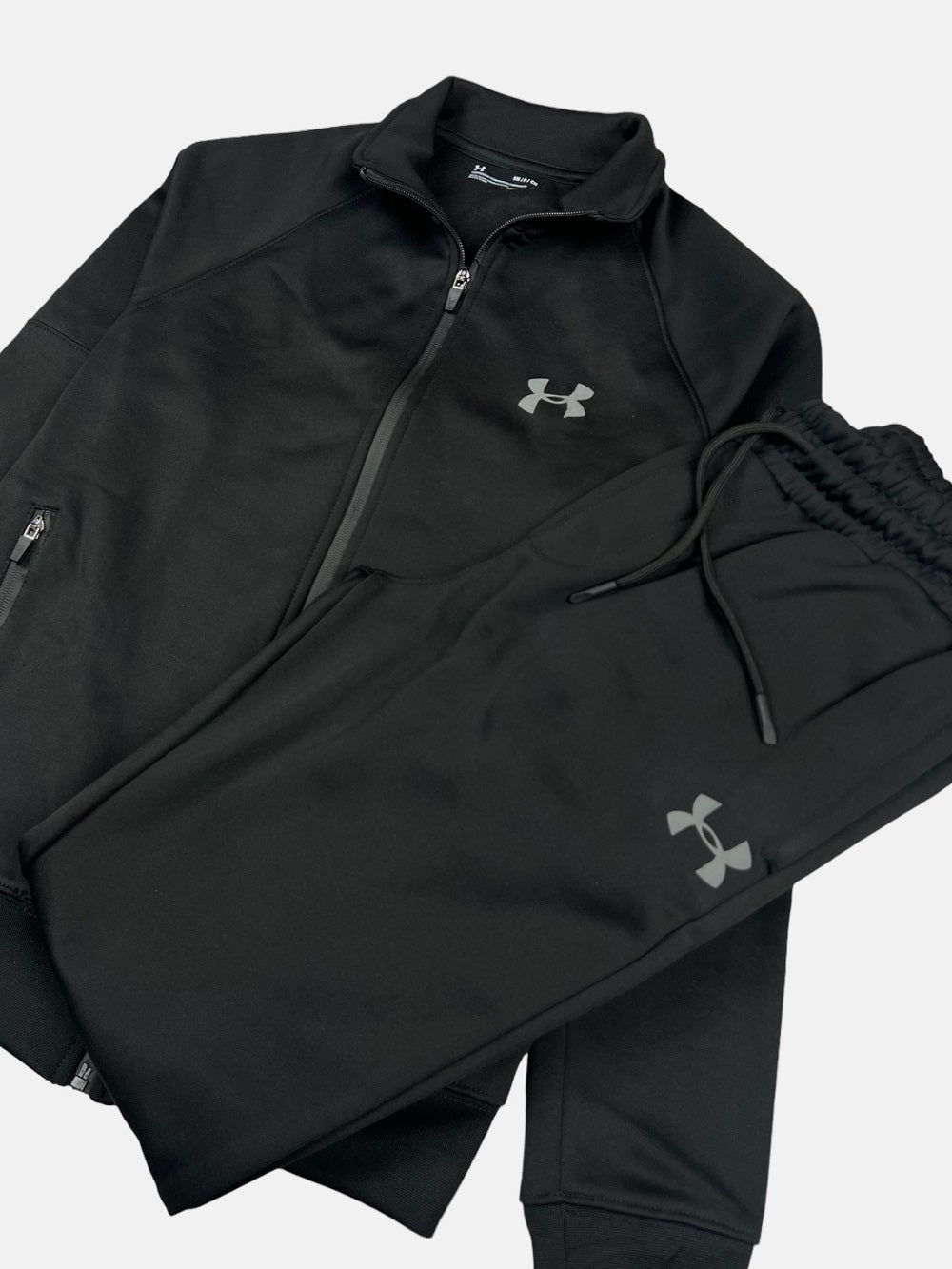 UA Imported Polyester Fleece Tracksuit (Black)