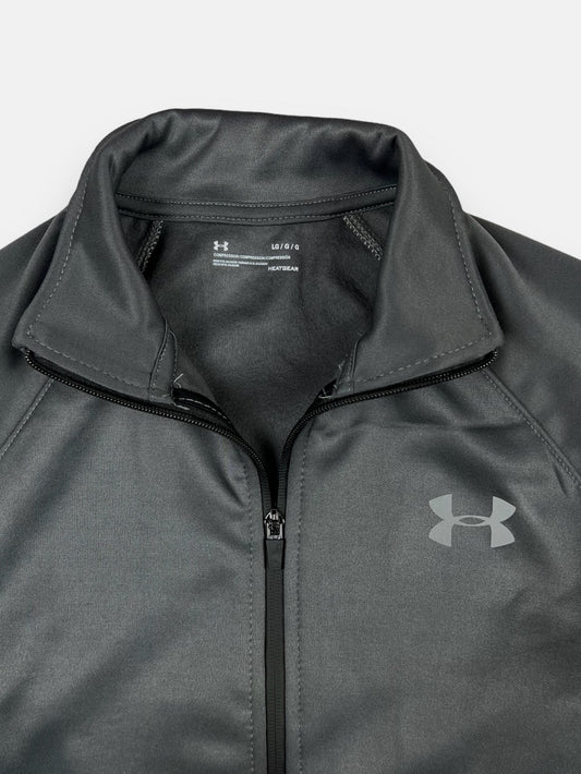 UA Imported Polyester Fleece Mockneck Zipper (Dark grey)