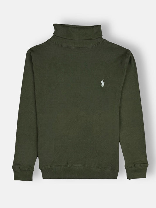 RL Premium Small Pony Turtle Neck (Olive Green)