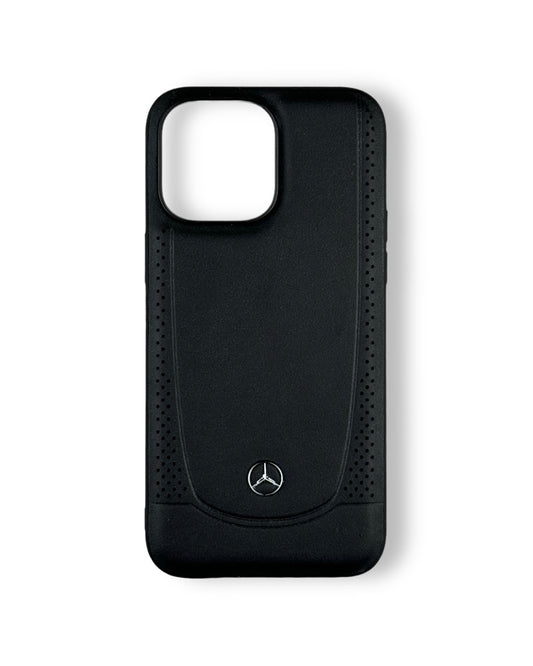 Mercedes Premium Leather iphone Case (Black)