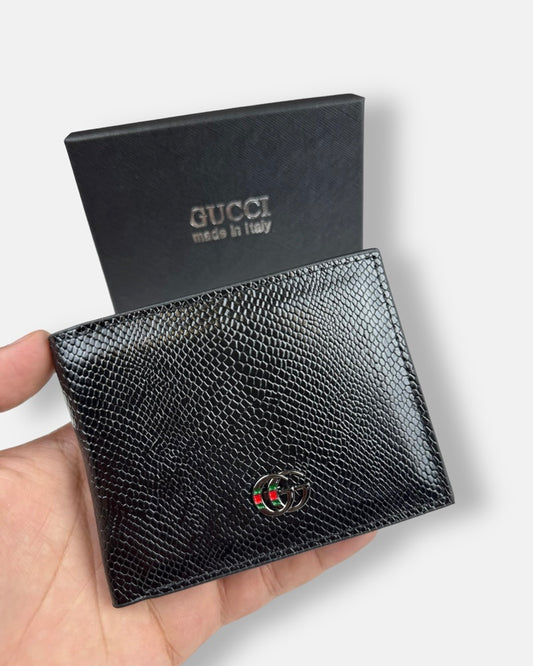 GUCI Imported Men's Wallet 0005 (Black)