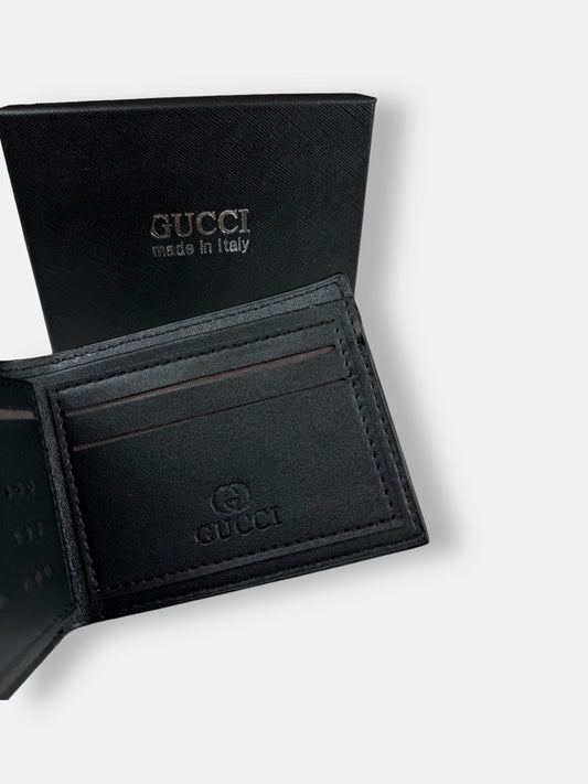 GUCI Imported Men's Wallet 0005 (Black)