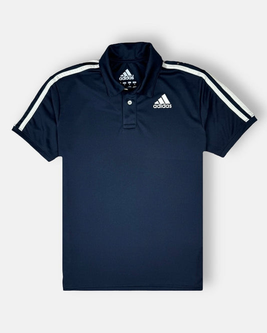 ADDAS Imported Mesh Dri Fit Polo Shirt (Navy Blue)