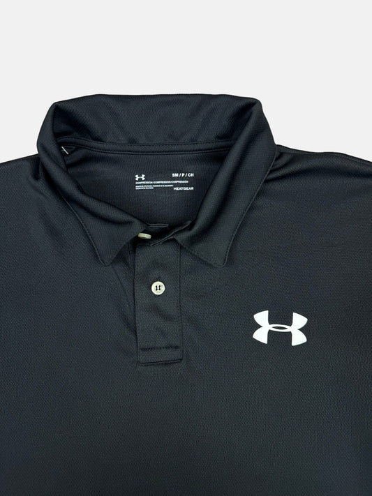 UA Imported Mesh Dri Fit Polo Shirt (Black)