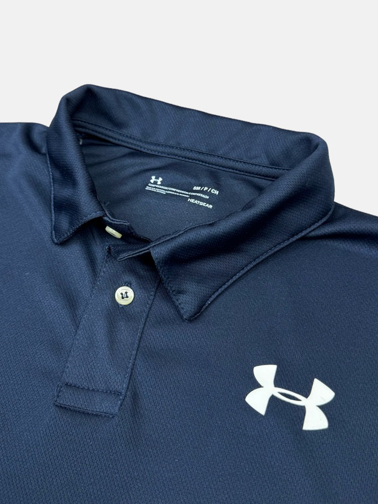 UA Imported Mesh Dri Fit Polo Shirt (Navy Blue)