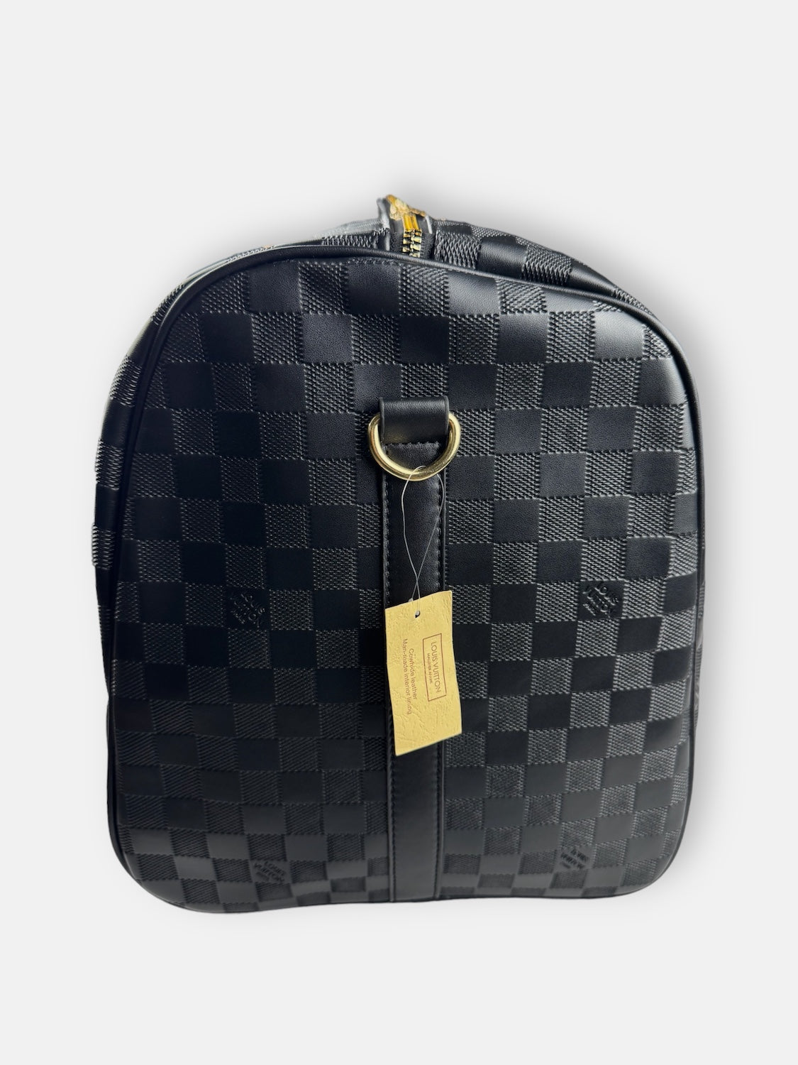 L.V Textured imported Travel Bag (Black)