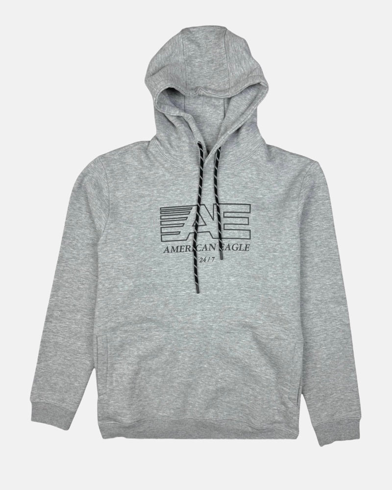 Amrcn Eagle Premium Cotton Fleece Hoddie BL (Heather Grey)