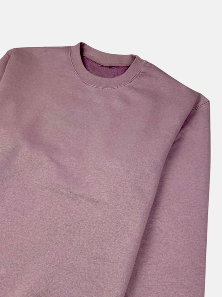 ZR Original Cotton Fleece Basic Sweatshirt (Light Mauve)