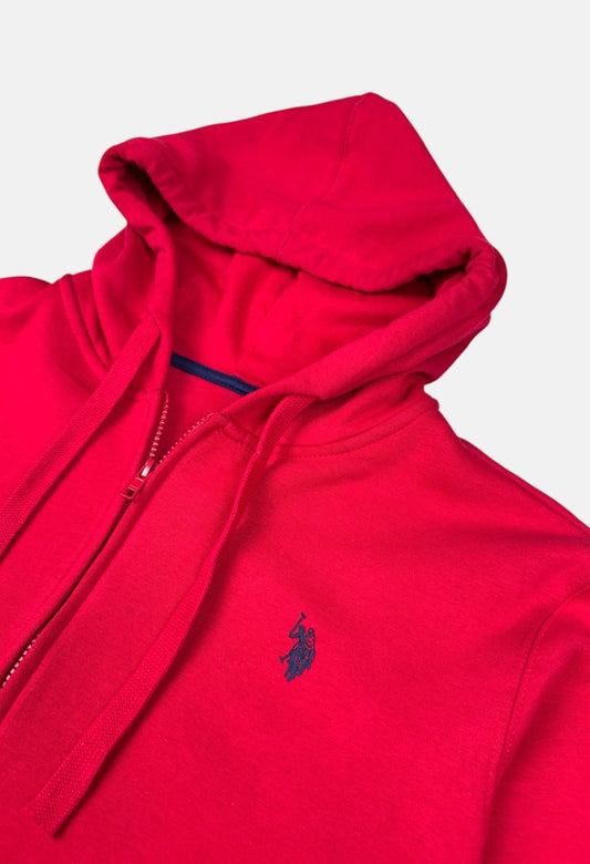 US PLO Original Cotton Fleece Hoddie (Red)