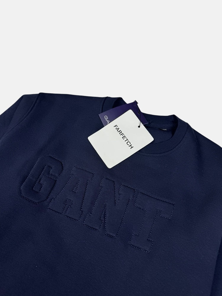 G.A.N.T Imported Cotton Fleece Sweatshirt (Navy Blue)