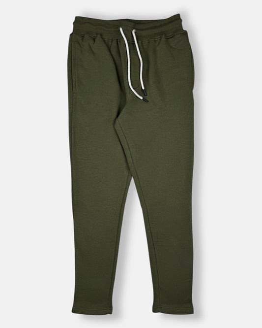 Z.A.R.A Premium Fleece Straight Bottom Trouser (Olive Green)