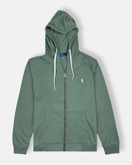 RL Premium Small Pony Cotton Terry Hoodie (Teal)