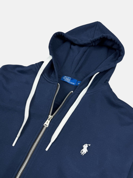 RL Premium Small Pony Cotton Terry Hoodie (Navy Blue)