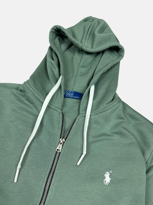 RL Premium Small Pony Cotton Terry Hoodie (Teal)