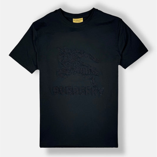BURBRY PREMIUM TOWEL EMB COTTON T-SHIRT (BLACK)