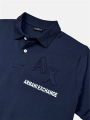 A-X PREMIUM POLO SHIRT (NAVY BLUE)