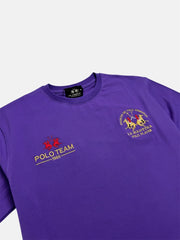 RL PREMIUM LA MRTINA COTTON T-SHIRT (PURPLE)