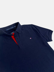 TH PREMIUM SLEEVE STRIPE POLO SHIRT (NAVY BLUE)