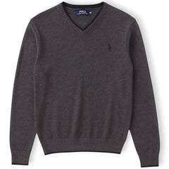 RL Premium F/S Knitted Sweater (Charcoal Grey)