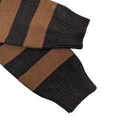 RL Premium F/S Stripe Knitted Sweater (Brown)