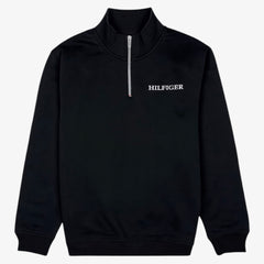 TH Hlfgr Premium Cotton Fleece Zip-up (Black)