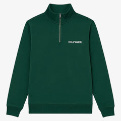 TH Hlfgr Premium Cotton Fleece Zip-up (Green)