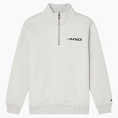 TH Hlfgr Premium Cotton Fleece Zip-up (Stone)