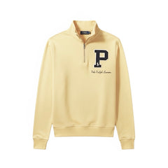 RL PREMIUM P LOGO COTTON FLEECE ZIP-UP (LIME)
