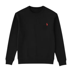 RL PREMIUM S/P COTTON FLEECE SWEARTSHIRT (BLACK)