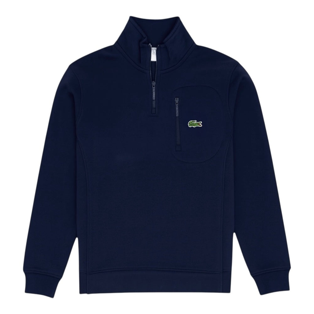 LCSTE PREMIUM COTTON FLEECE FRONT POCKET ZIP MOCKNECK (NAVY BLUE)