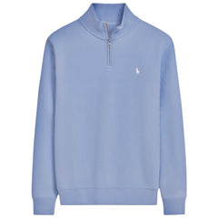RL PREMIUM S/P COTTON THERMAL ZIP-UP MOCK NECK SKY BLUE (SLIM FIT)