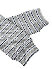 RL PREMIUM S/P COTTON THERMAL ZIP-UP MOCK NECK STRIPER (SLIM FIT)