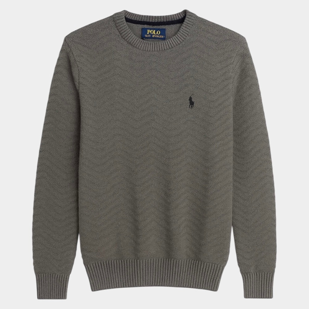 RL Premium V Knit Sweater (Dark Grey)