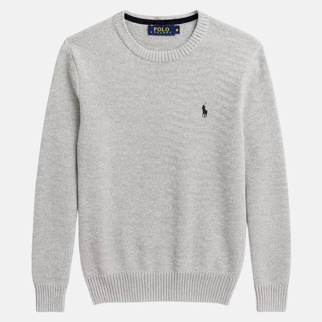 RL Premium V Knit Sweater (Silver)