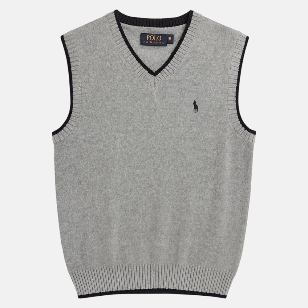 RL Premium S/L Knitted Sweater (Heather Grey)