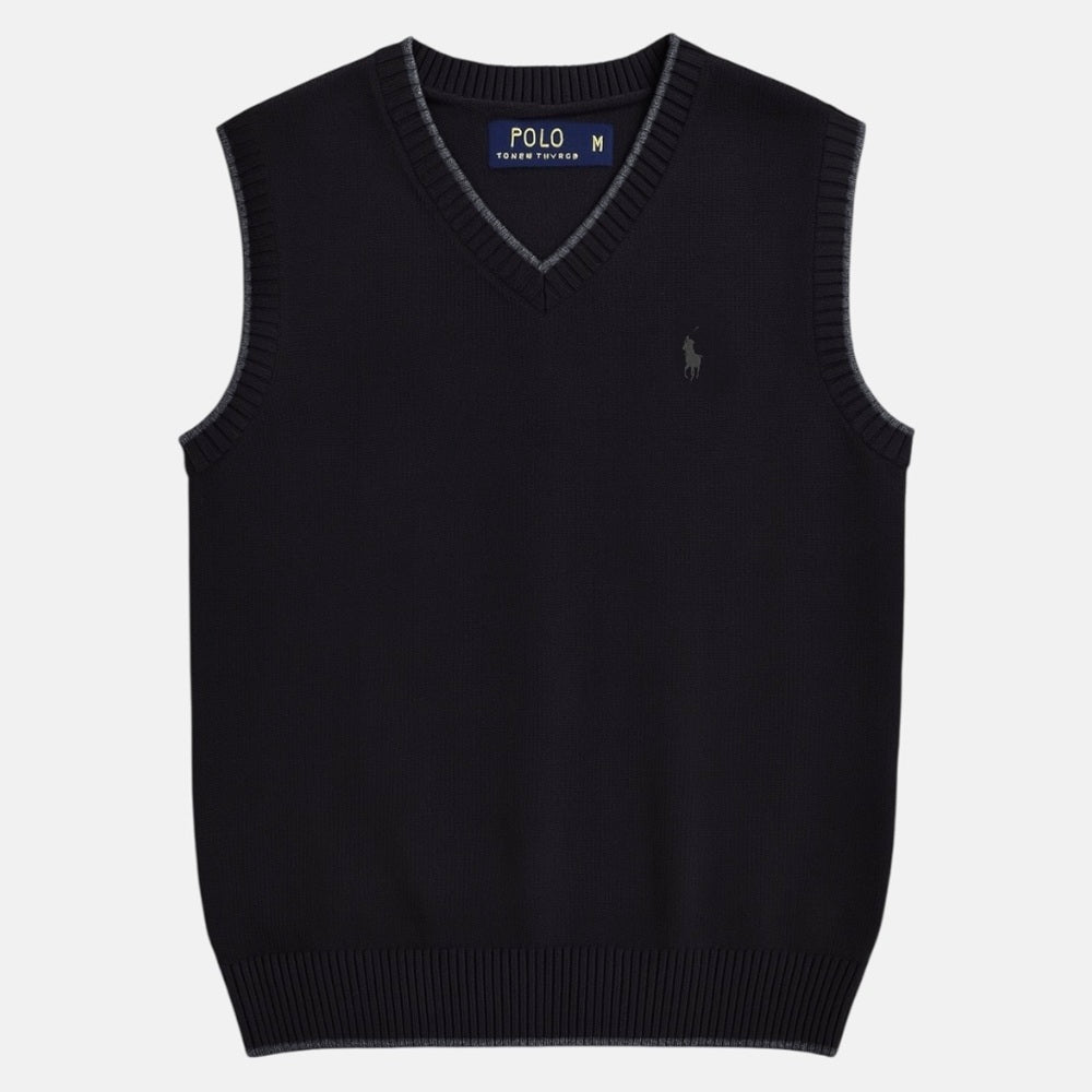 RL Premium S/L Knitted Sweater (Black)